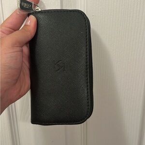 Black Zip-Around Wallet